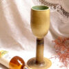 Olive Green Glass Vase
