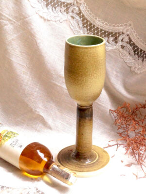 Olive Green Glass Vase
